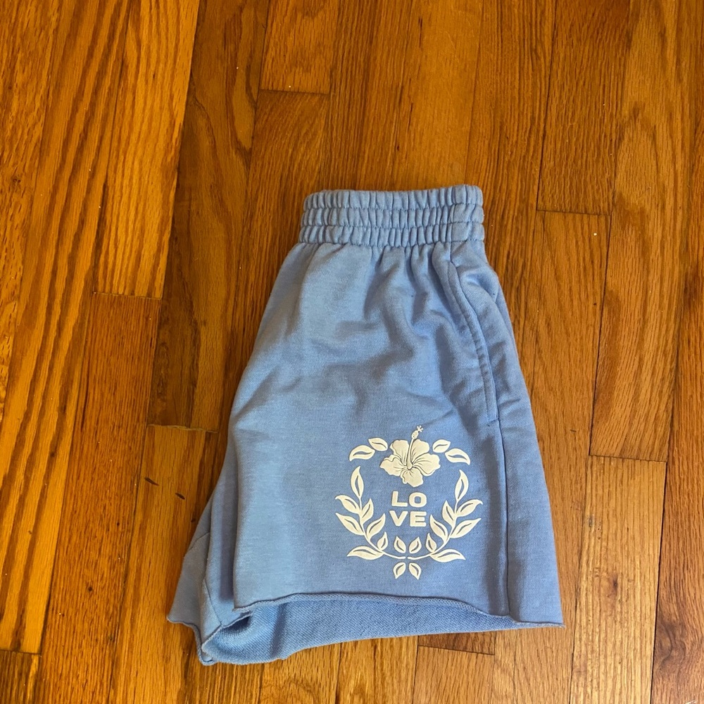 H&M baby blue sweatshorts
